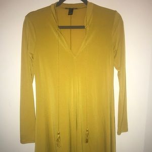 Mustard yellow dress